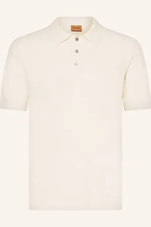 MOS MOSH Gallery Bouclé-Poloshirt Mmgkyle weiss