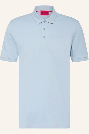 HUGO BOSS Piqué-Poloshirt Donos Regular Fit blau