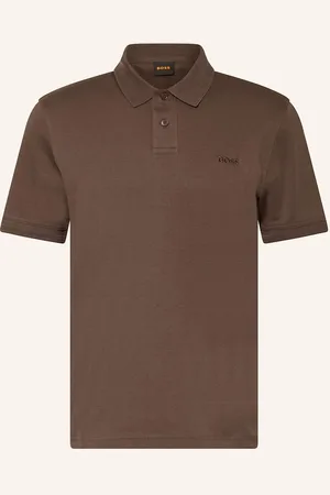 HUGO BOSS Jersey-Poloshirt Pe braun
