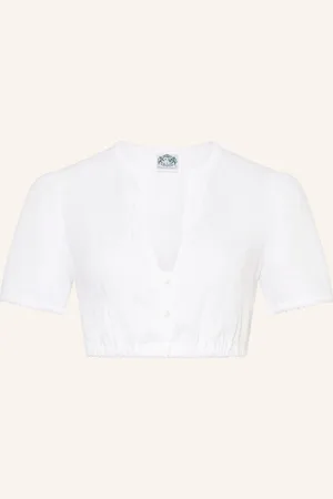 Hammerschmid Dirndlbluse Burgi Aus Leinen