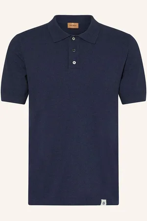 MOS MOSH Gallery Bouclé-Poloshirt Mmgkyle blau