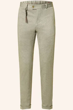 Club of Gents Anzughose Slim Fit Aus Jersey gruen