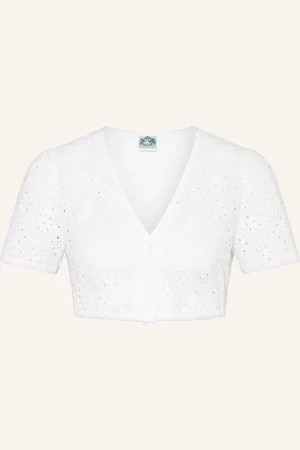 Hammerschmid Dirndlbluse Bärbel Im Materialmix