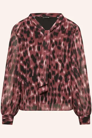 Comma, Bluse Mit Schluppe rot