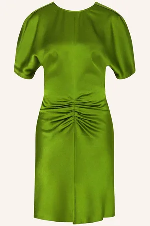 Victoria Beckham Satinkleid gruen