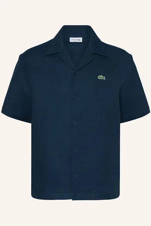 Lacoste Resorthemd Relaxed Fit blau