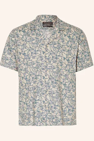 Marc O’ Polo Resorthemd Regular Fit Mit Leinen blau