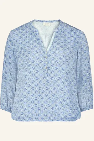 Cartoon Blusenshirt Mit 3/4-Arm grau