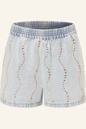 Sandro Jeansshorts Mit Schmucksteinen blau