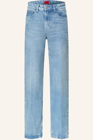 HUGO BOSS Wide Leg Jeans blau