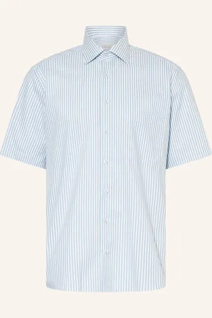 ETERNA Kurzarm-Hemd Comfort Fit blau