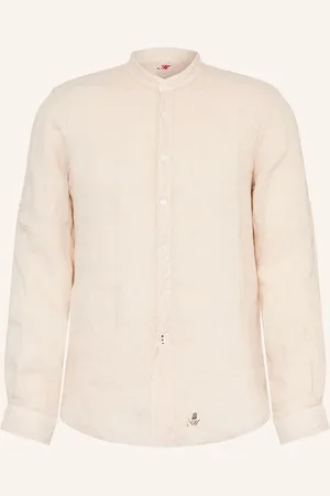 Masons Leinenhemd Slim Fit Mit Stehkragen