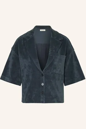 Marc O’ Polo Frottee-Overshirt blau