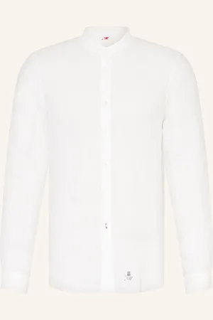 Masons Leinenhemd Slim Fit Mit Stehkragen