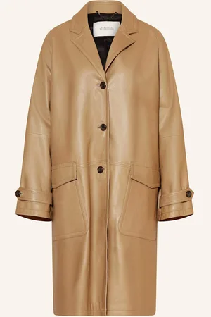 Dorothee Schumacher Ledermantel Sleek Statement Iii beige
