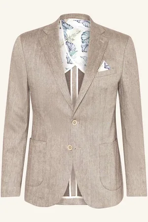 PAUL Anzugsakko Slim Fit Von Leinen braun