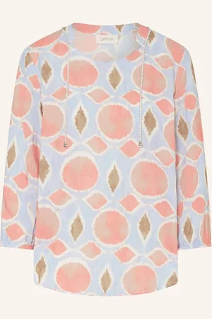 Cartoon Blusenshirt Mit 3/4-Arm rosa