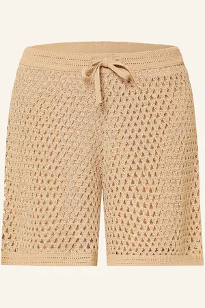 Sandro Shorts Mit Pailletten beige