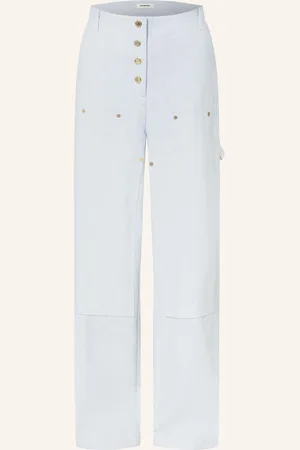 Sandro Wide Leg Jeans Mit Nieten blau