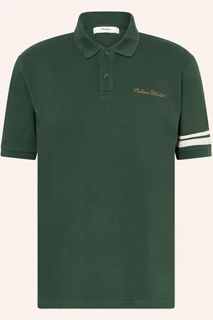 Palmes Piqué-Poloshirt Global gruen