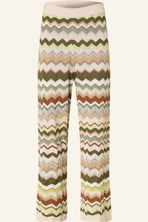 Oui Strickhose Mit Glitzergarn beige