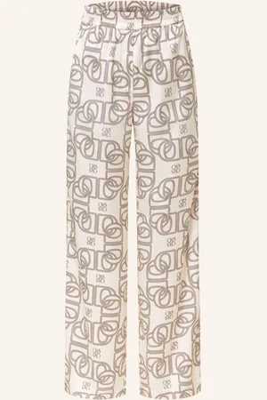 Dante 6 Marlenehose Theo Aus Satin weiss