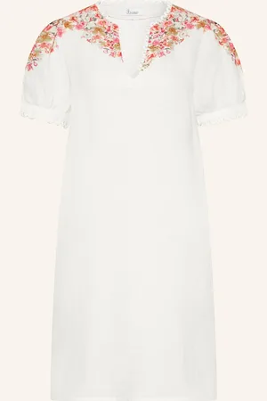 Princess goes Hollywood Leinenkleid weiss