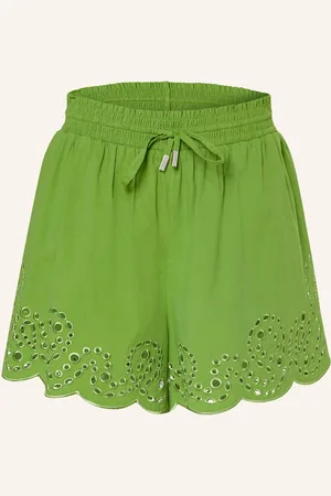 Simkhai Shorts Amelie Mit Spitze gruen