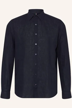 Cinque Leinenhemd Cisteven Slim Fit blau