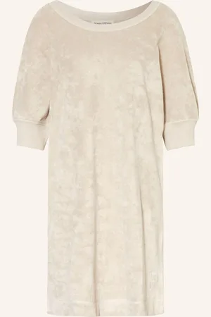 Marc O’ Polo Frotteekleid Mit 3/4-Arm weiss