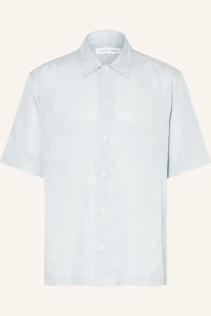 Samsøe Samsøe Samsøe Samsøe Kurzarm-Hemd Saayo X Loose Fit blau