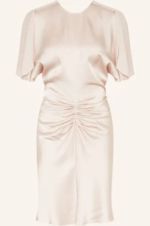 Victoria Beckham Satinkleid rosa