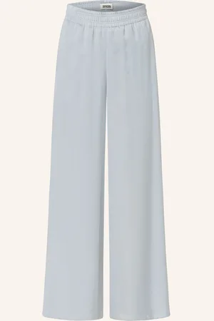 Drykorn Marlenehose Ceiling Aus Satin blau
