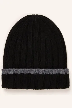 Gran Sasso Cashmere-Mütze schwarz