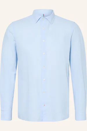 Cinque Leinenhemd Cisteven Slim Fit blau
