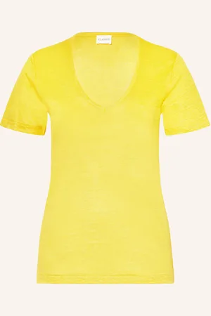 Closed T-Shirt Aus Leinen gelb