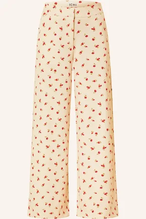 Ichi Marlenehose Ihkate Aus Jersey weiss