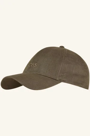 HUGO BOSS Leinen-Cap Zed gruen