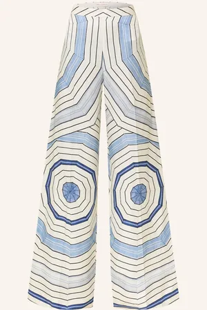 Sandro Marlenehose Mit Leinen blau