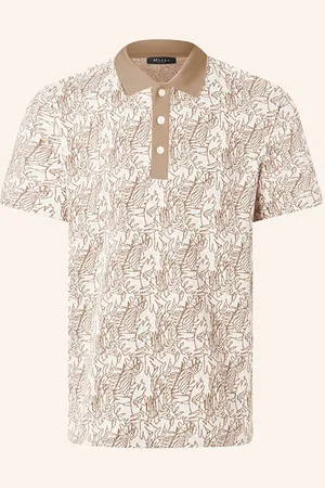 Maerz Jacquard-Poloshirt braun