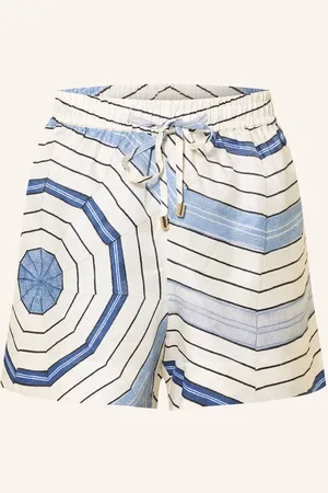 Sandro Shorts Mit Leinen blau