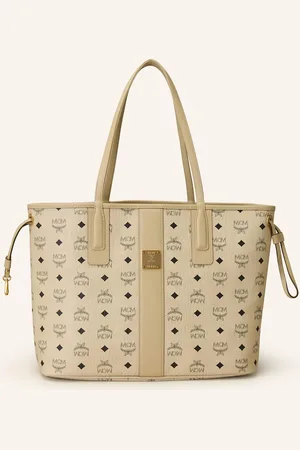 MCM Shopper Liz Medium Zum Wenden Mit Pouch beige