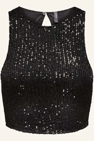 ONLY Cropped-Top Mit Pailletten