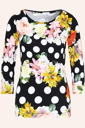 Efixelle Shirt Mit 3/4-Arm schwarz