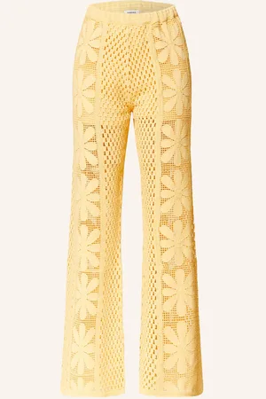 Sandro Bootcut-Hose gelb