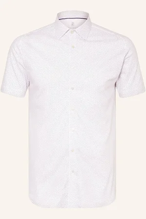 DESOTO Kurzarm-Hemd Slim Fit weiss