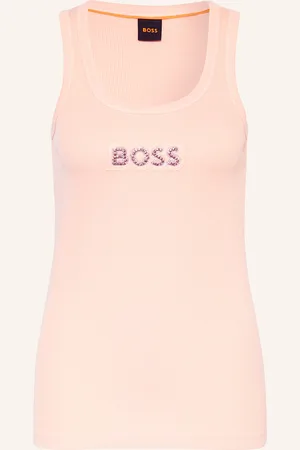 HUGO BOSS Top Ematite Mit Schmucksteinen rosa