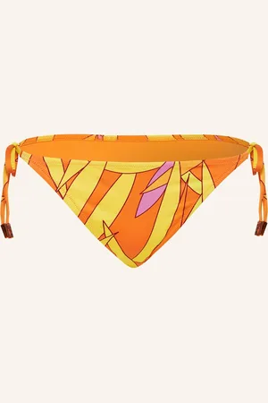 Vilebrequin Triangel-Bikini-Hose Madrague Flore orange