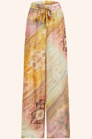 ZIMMERMANN Marlenehose Tallow Aus Seide gelb