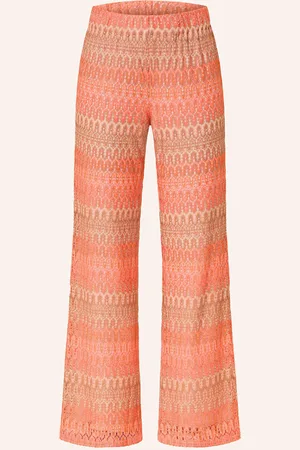 Cartoon Marlenehose Aus Lochspitze rosa